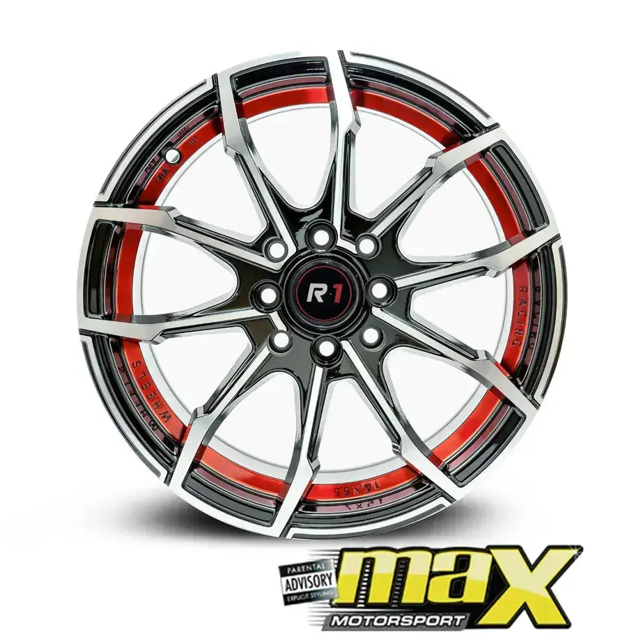 14 Inch Mag Wheel - MX8815-RD Wheel & Tyre Combo (4x100/114.3 PCD) Max Motorsport