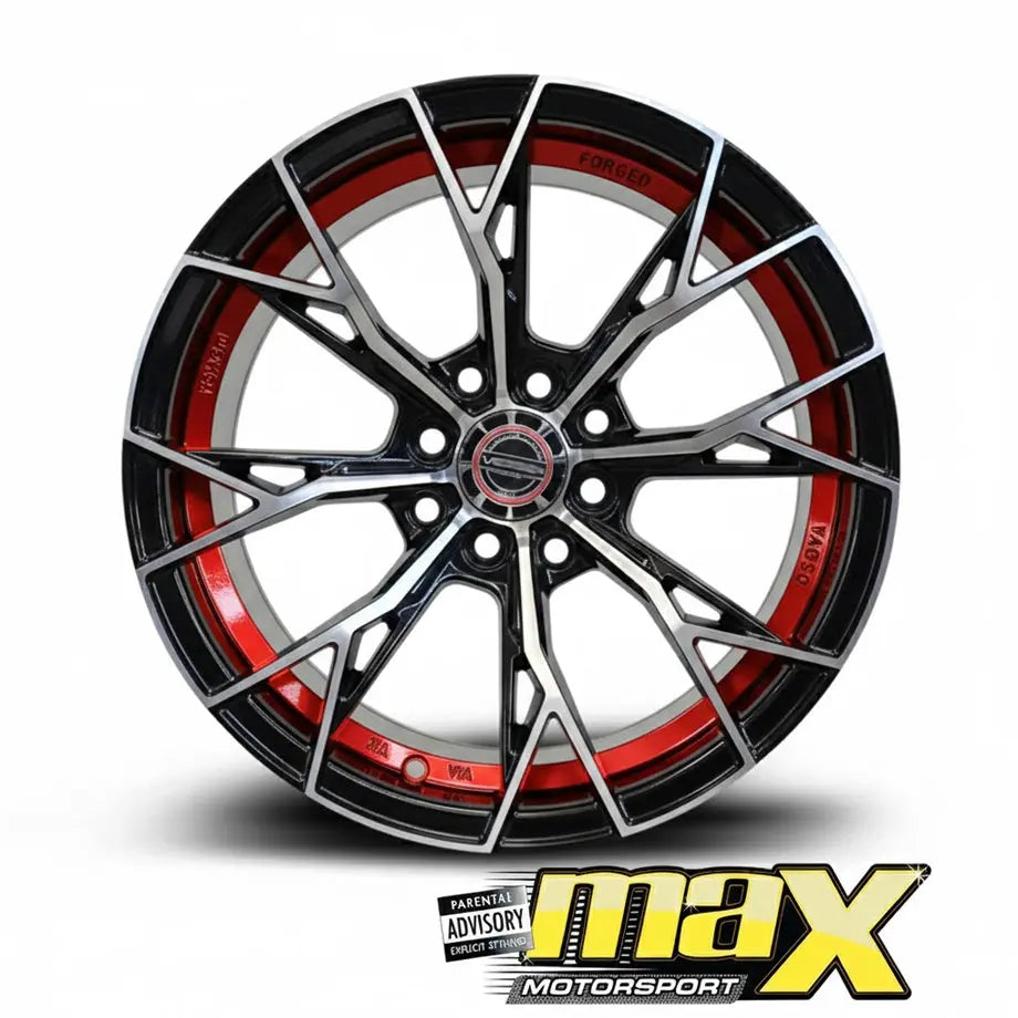 15 Inch Mag Wheel - MX134-RD VSN Concave Wheels (4x100/ 4x114.3 PCD) Max Motorsport