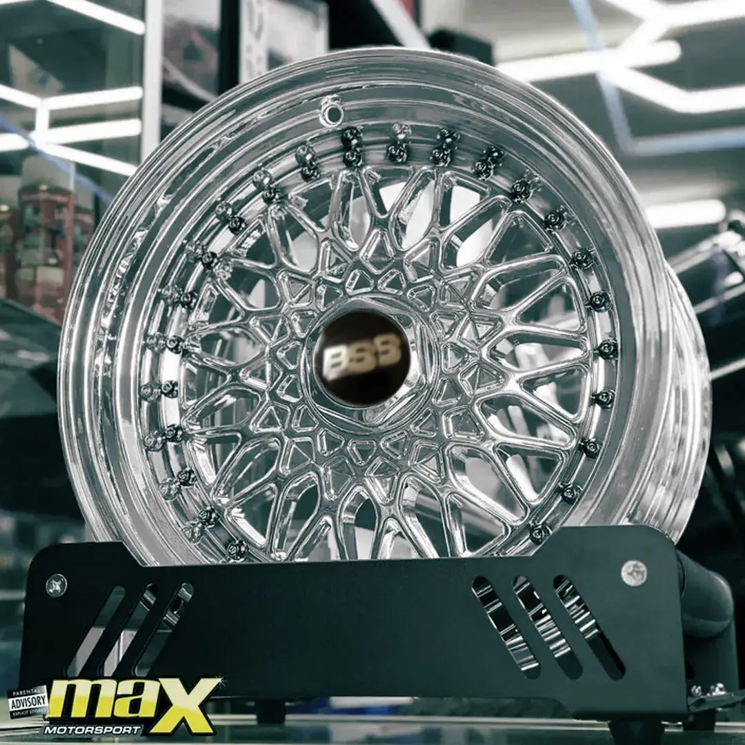 15 Inch Mag Wheel - MXBS-15SL Chrome BSS Wheel - 4x100 / 5x100 PCD Max Motorsport