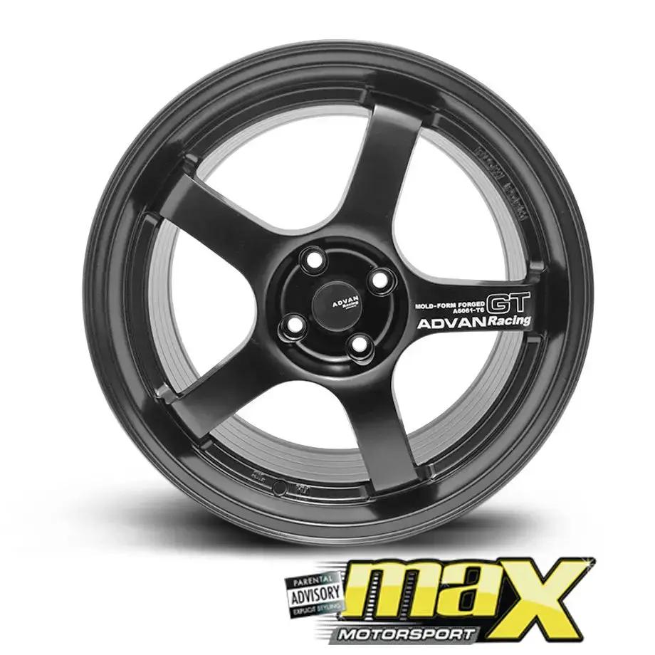 17 Inch MX512-17MB Advan GT Racing Style Wheel & Tyre Combo - 4x100 PCD Max Motorsport