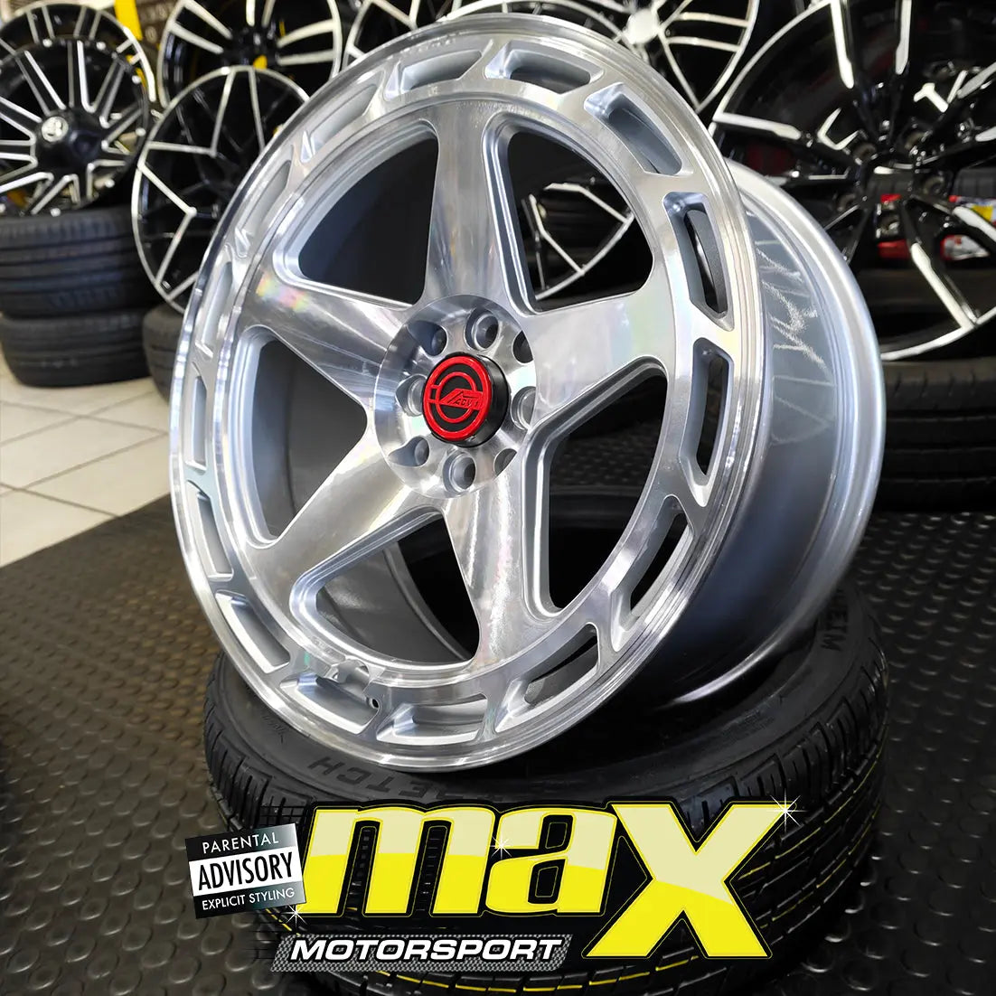 17 Inch Mag Wheel - MX838 ACV.1 Twist Wheel - 4x100 / 4x114.3 PCD Max Motorsport
