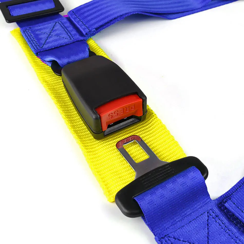2 Inch Universal 4-Point Racing Seat Harness (Blue) Max Motorsport