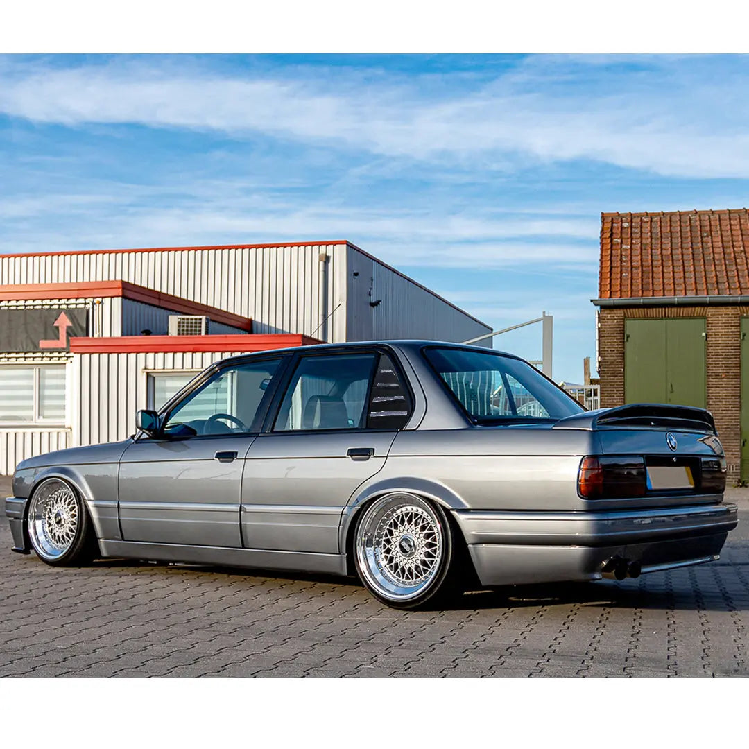 BM E30 3-Series Gloss Black Plastic Side Window Louver Max Motorsport