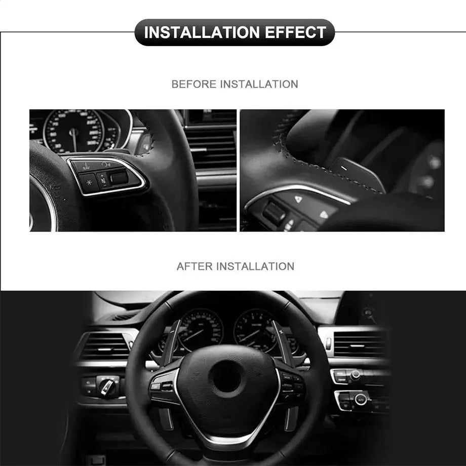 BM F-Series Aluminium Paddle Shift Extensions - Red Max Motorsport