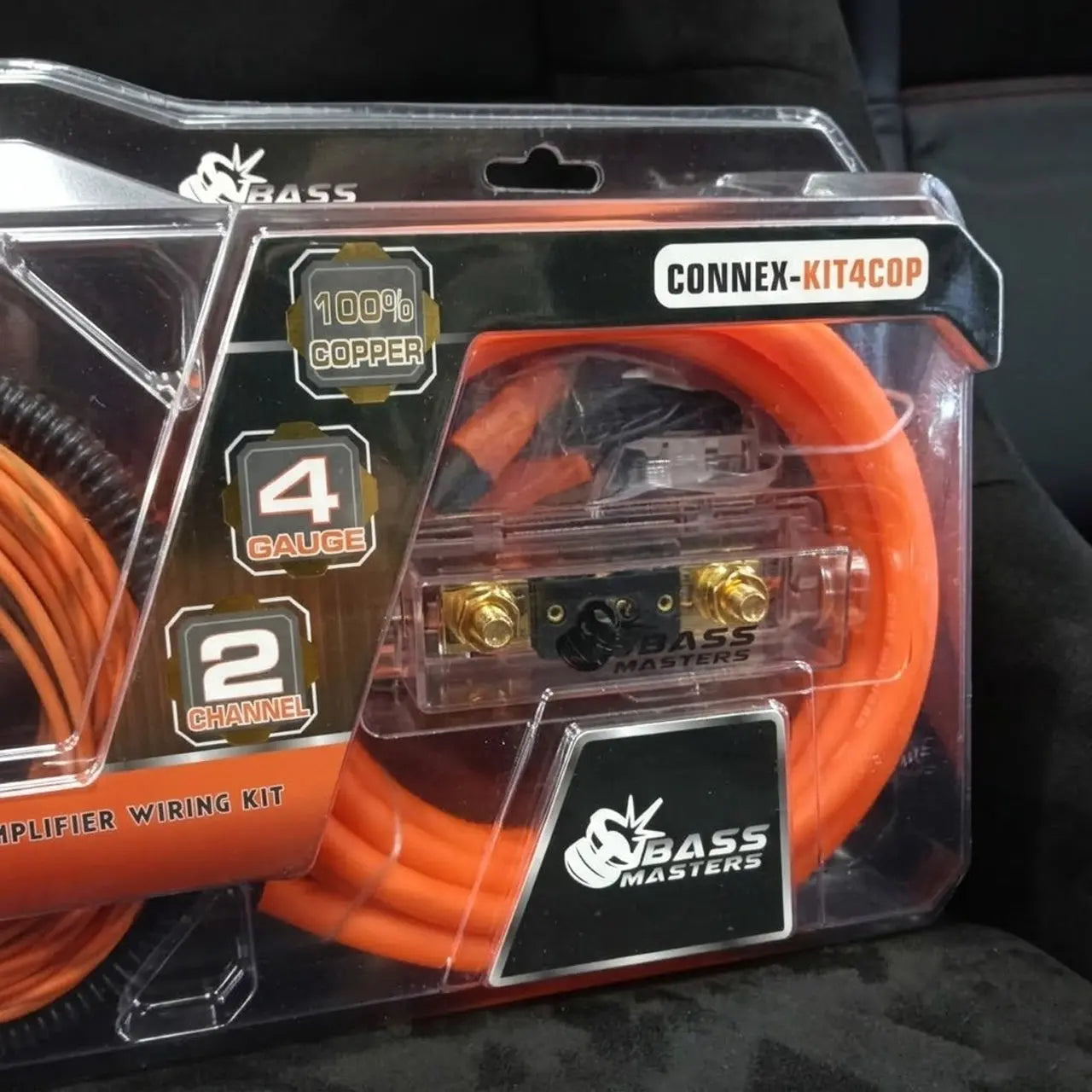 Bass Masters 4-Gauge 100% Copper Wiring Kit Bass Masters Audio