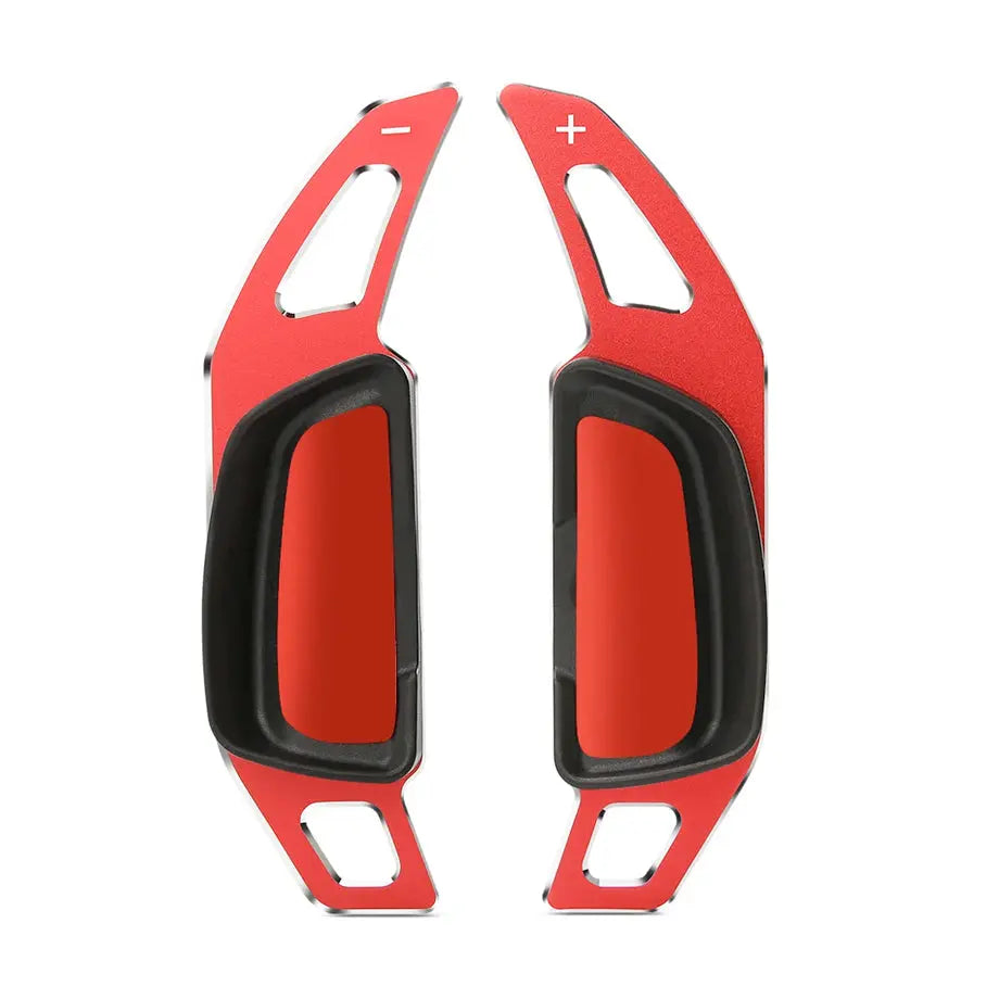 Sonata Kona Paddle Shifter Upgrades Red Aluminum Steering Wheel Paddle Shift Extensions For 2024 Hyundai Sonata, Sonata Hybrid, Kona & Kona EV Red Paddle Shifter Extenders