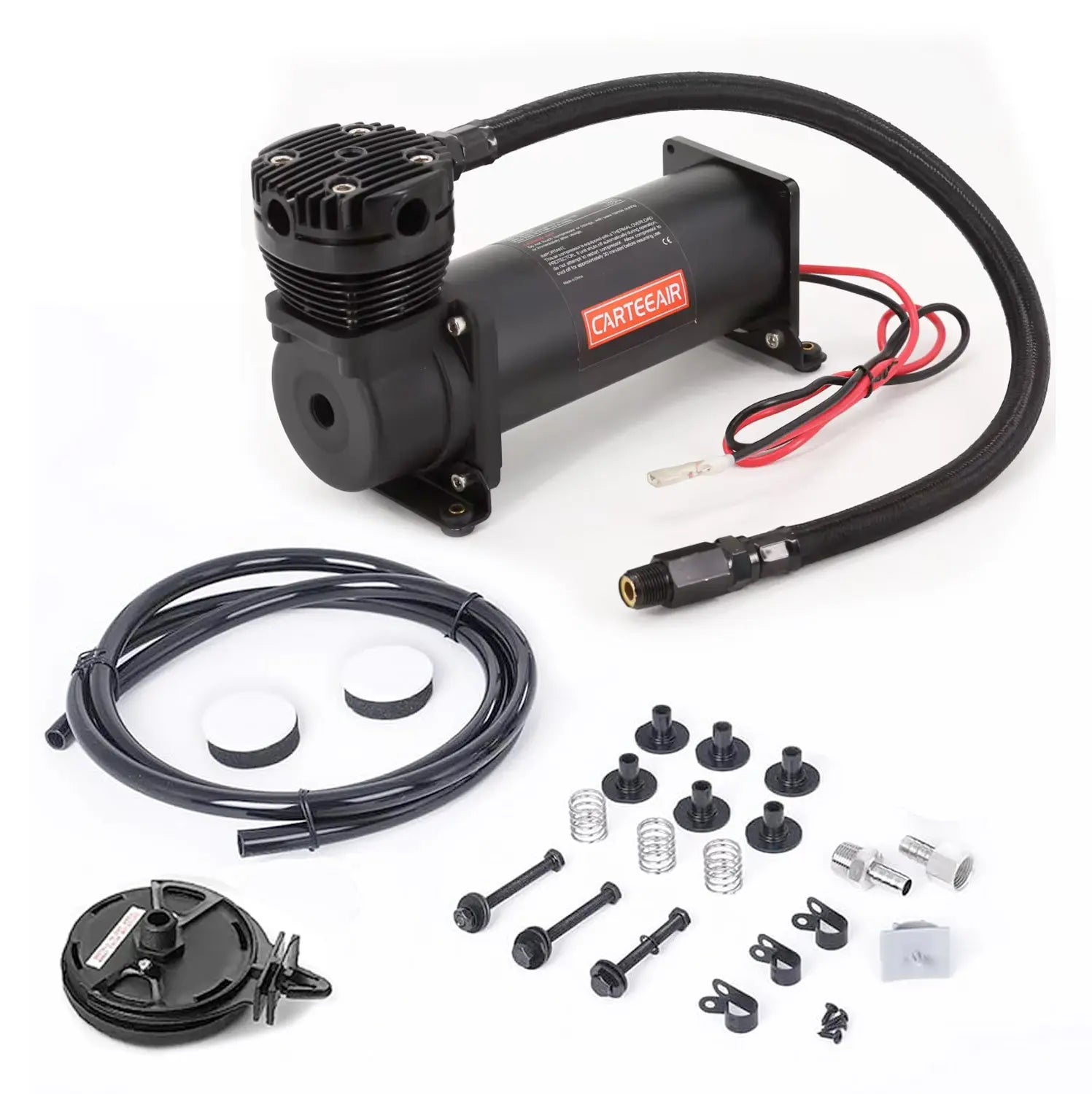 CarteeAir 495SQ Super Quite Air Compressor (Black) – Max Motorsport