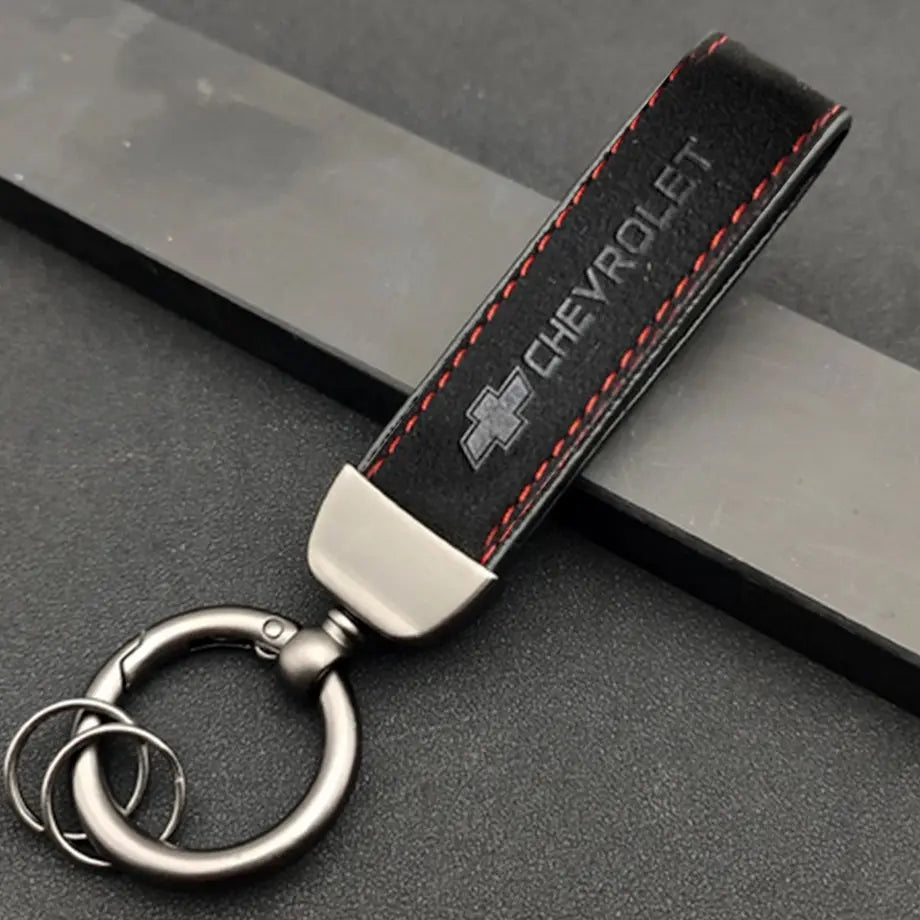 Chevrolet Logo Suede Key Ring Max Motorsport