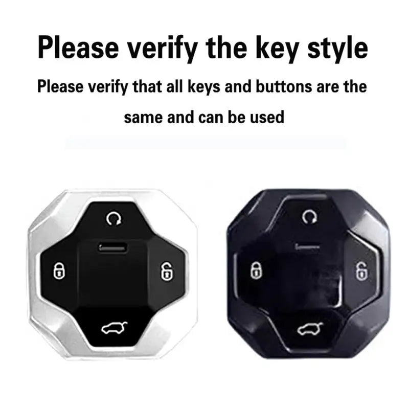 Detour - Hard Shell Carbon-Look Metal Key Case Cover With Keyring Max Motorsport