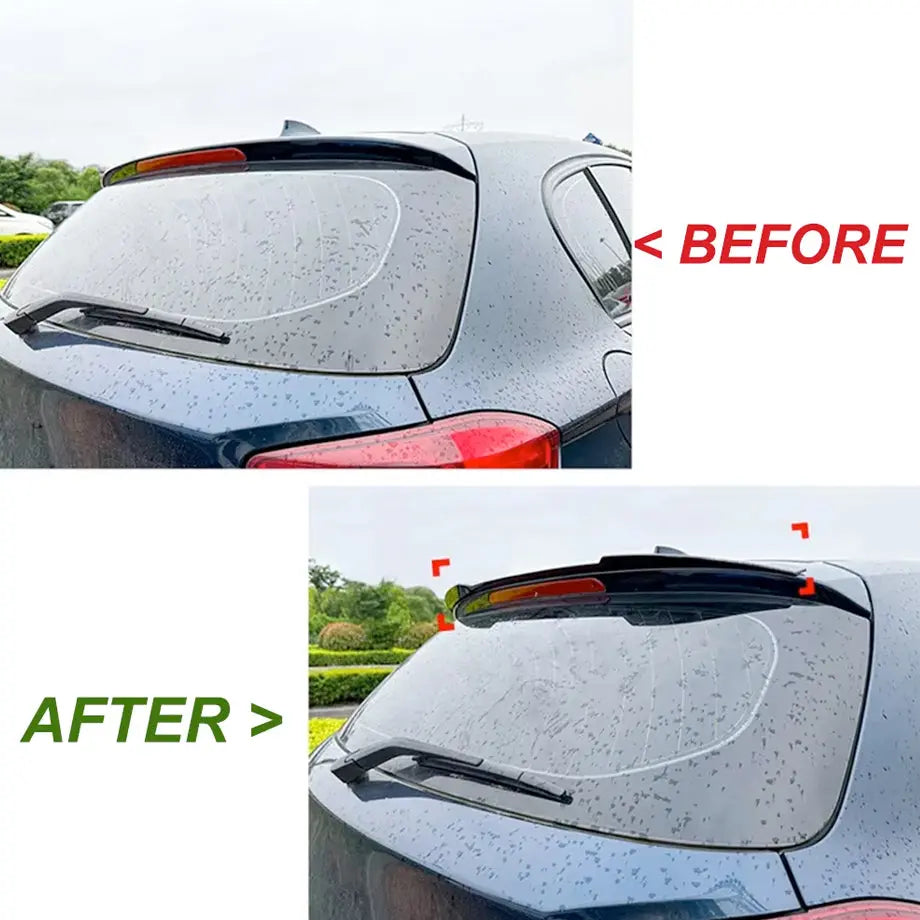 Suitable To Fit - BM F20 / F21 Maxton Style Gloss Black Roof Spoiler Extension Max Motorsport