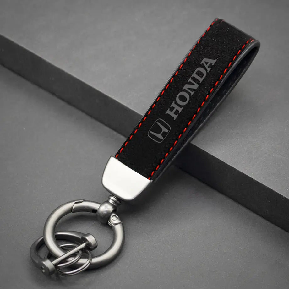 Honda Logo Suede Key Ring Max Motorsport