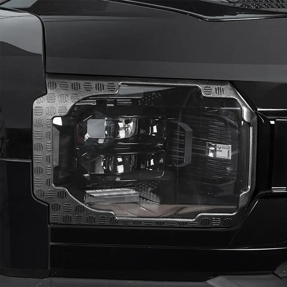 Jetour T2 (25-On) Matte Black Headlight Guard Trim - Type A Max Motorsport