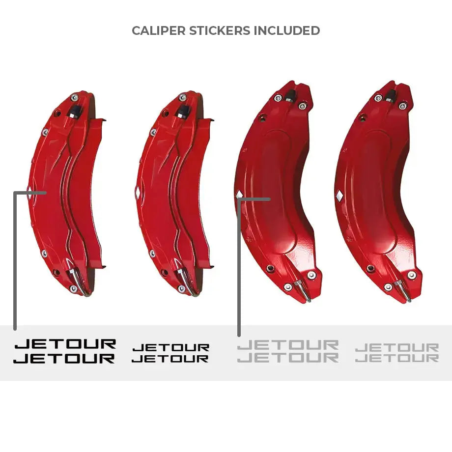 Jetour T2 (25-On) Red Aluminium Brake Caliper Covers Max Motorsport