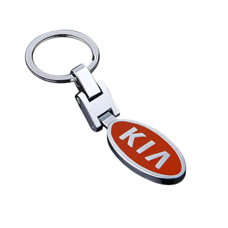KIA Branded Chrome Key Ring maxmotorsports