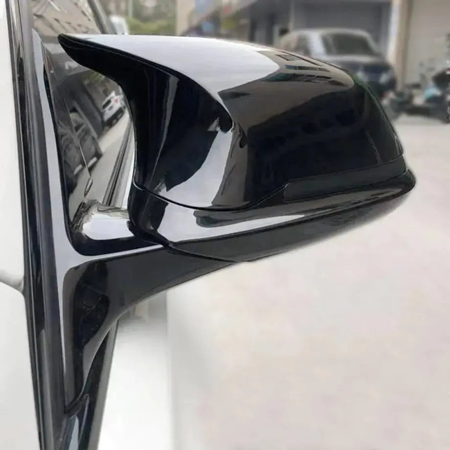 BM F10 M3/M4 Style Gloss Black Stick On Mirror Covers Max Motorsport
