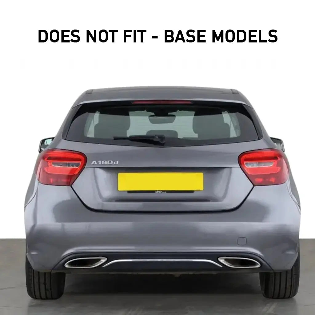 Merc A45 (W176) AMG Style Diffuser With Exhaust Outlet Max Motorsport