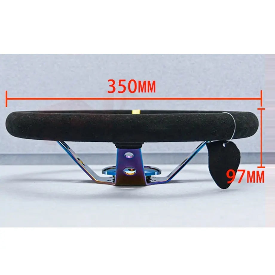 OMP Burnt Aluminium Drift Style Steering Wheel (350mm) Max Motorsport