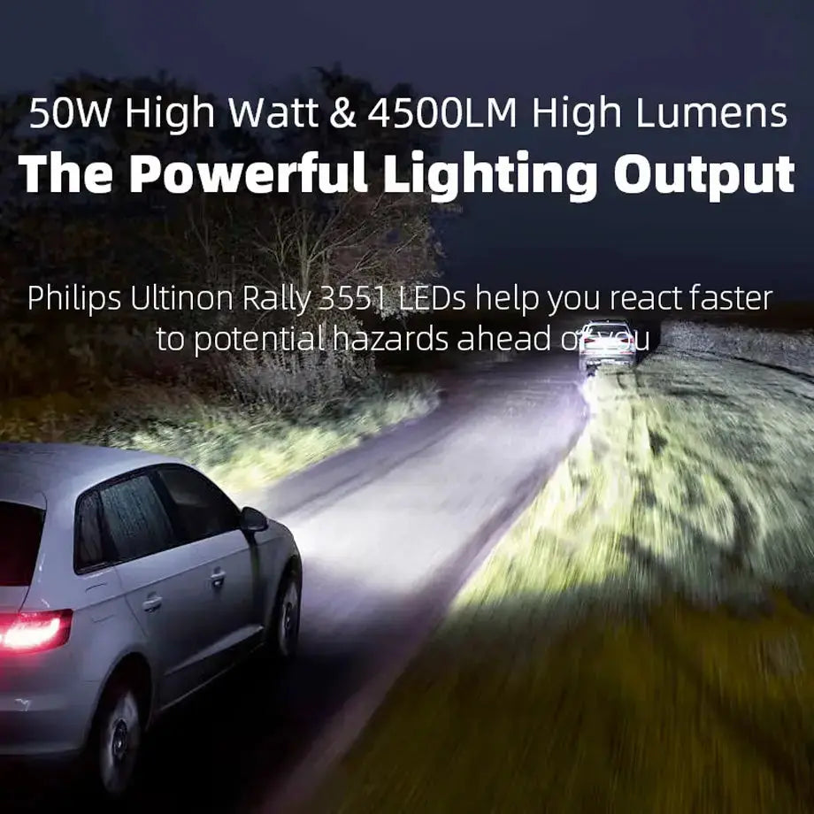 Philips Ultinon Rally 3551 - H11 LED Headlight Bulb Kit Philips
