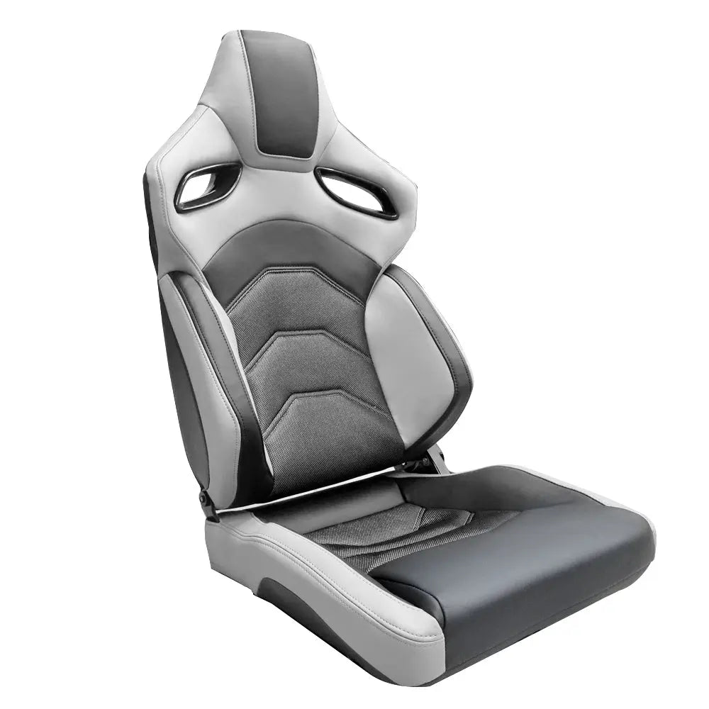 Reclinable Racing Seats PVC + Cloth (Pair) Max Motorsport