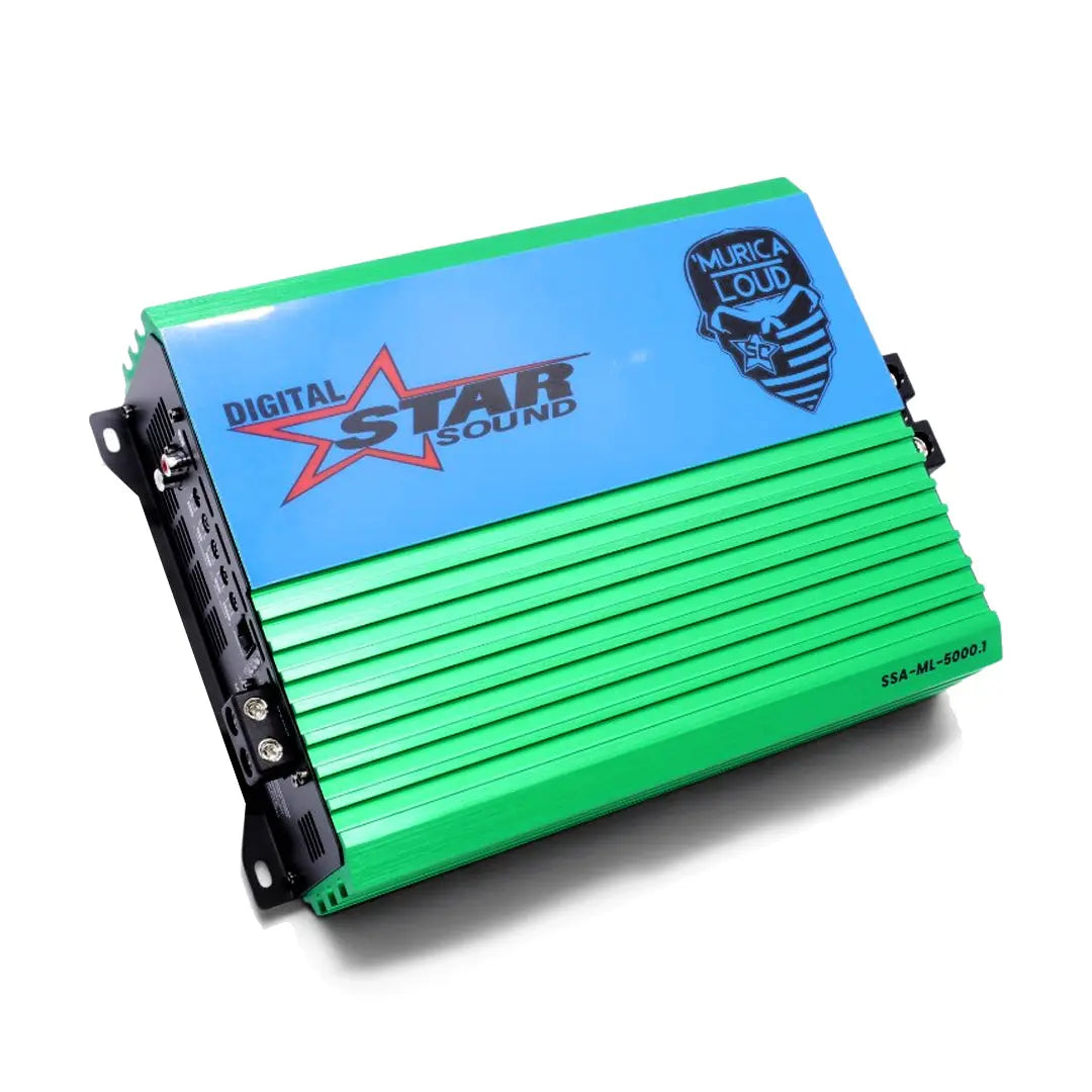 Star Sound SSA-ML-5000.1 Murica Series Monoblock Amplifier - 5000W RMS Star Sound