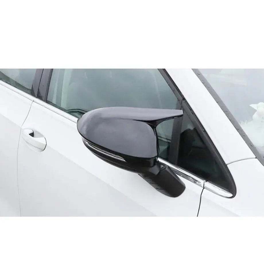 Suitable To Fit - VW Golf 8 Wing Style Gloss Black Stick-On Mirror Covers (21-On) Max Motorsport