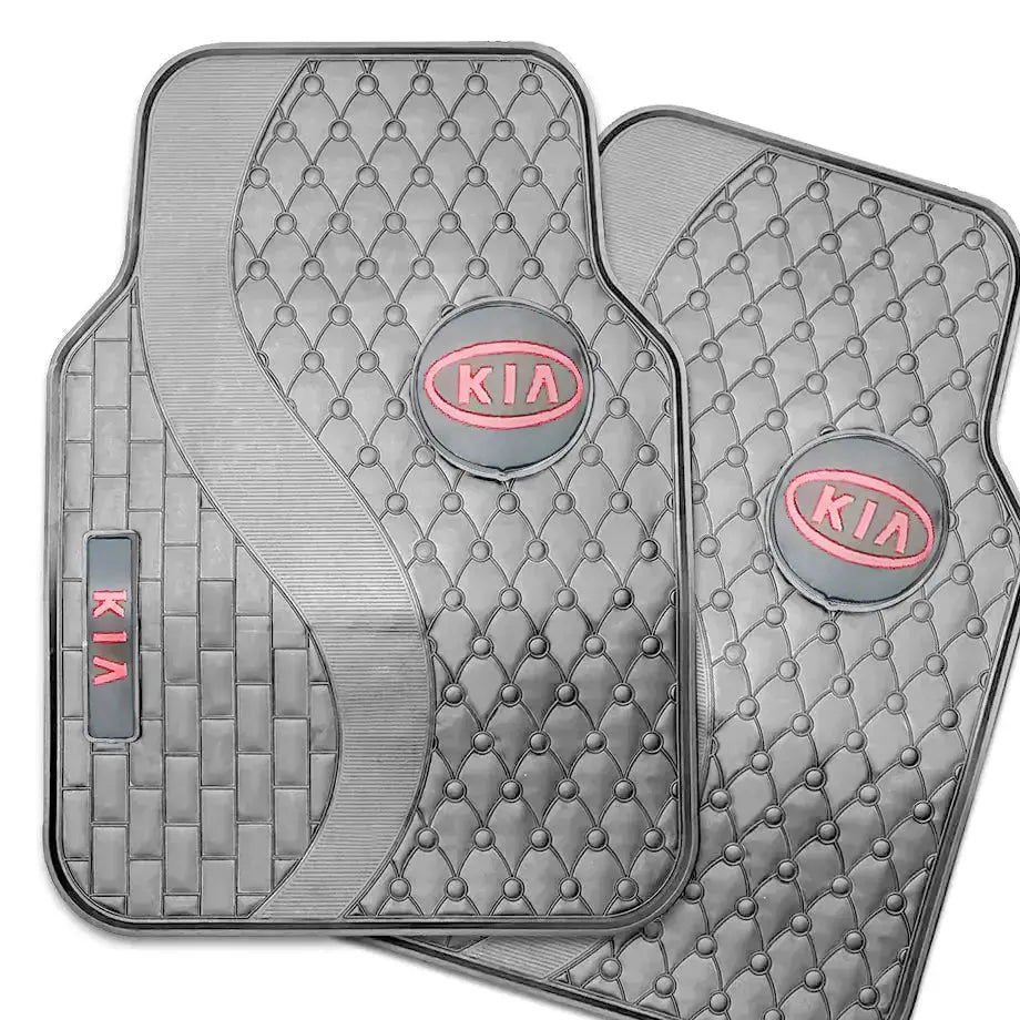 Suitable To Fit - Kia 5-Piece Rubber Car Mats (Red) – Max Motorsport