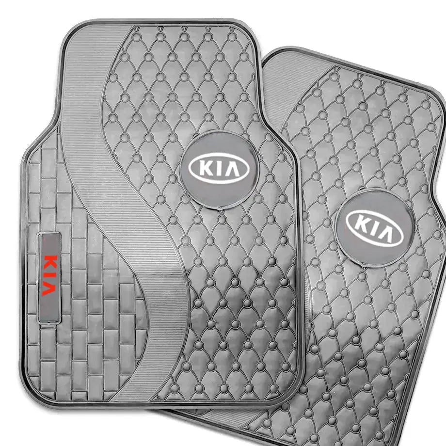 Suitable To Fit - Kia 5-Piece Rubber Car Mats (White) Max Motorsport