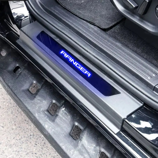 Suitable To Fit - Ranger Next Gen (22-On) LED Light Up Door Sill With Ranger Logo Max Motorsport