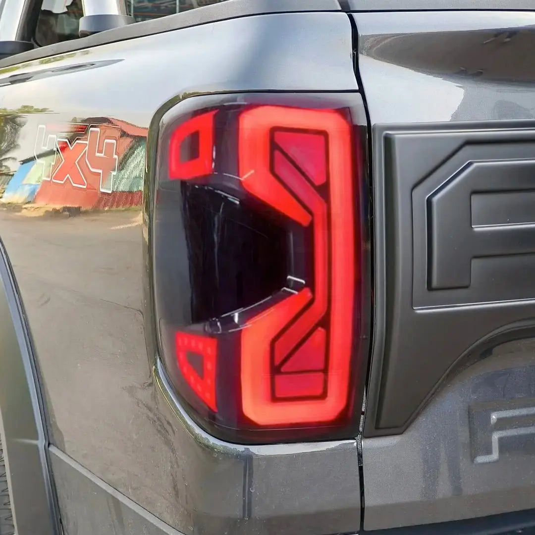 Suitable To Fit - Ranger Next Gen (22-On) Smoked Black Raptor Style LED Tailights Max Motorsport