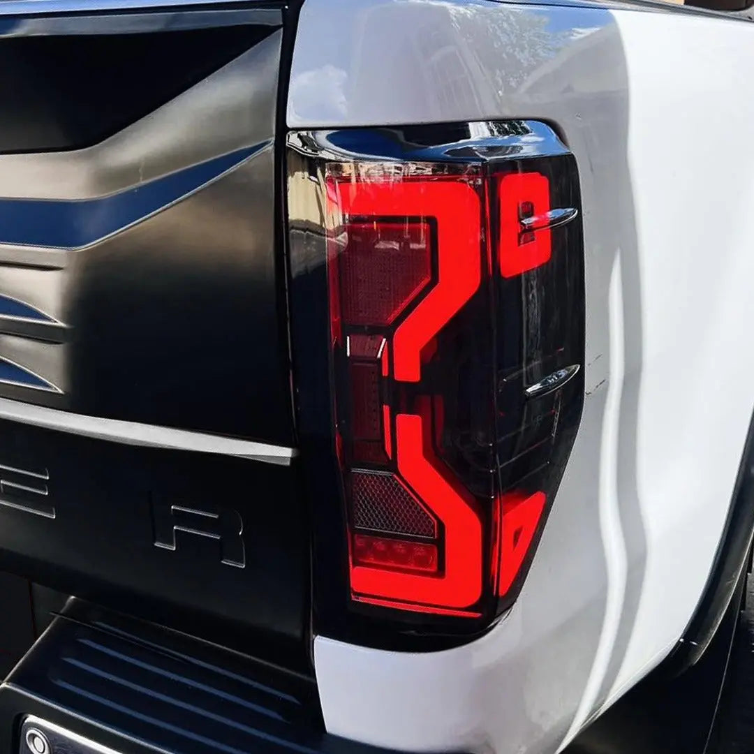 Suitable To Fit - Ranger T6/T7/T8 (12-22) Next Gen Raptor Style Smoked Black LED Taillights Max Motorsport