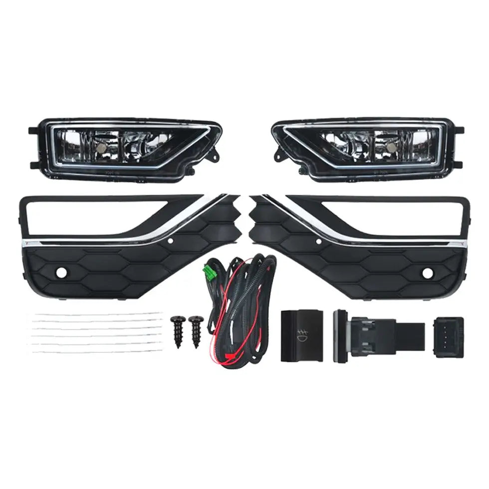 Suitable To Fit - VW Amarok (17-22) OEM Style Fog Lamps & Covers Max Motorsport