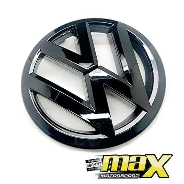 Suitable To Fit - VW Golf 7.5 GTI Gloss Black Stick On Emblem Badge (Pair) maxmotorsports