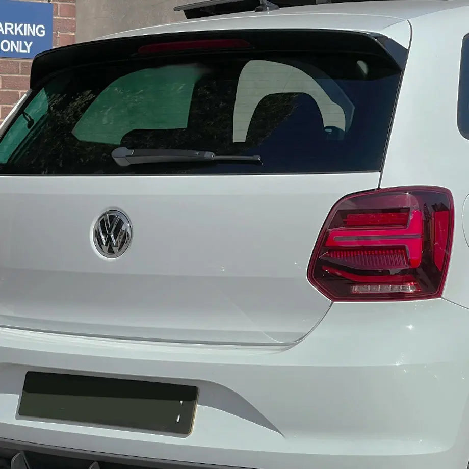 Suitable To Fit - VW Polo 6C GTI Style Gloss Black Roof Spoiler Extension Max Motorsport