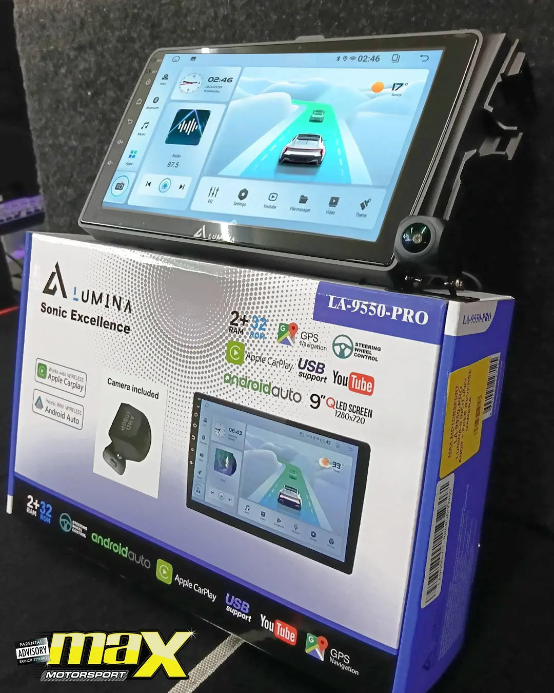 Toyota Corolla (07-13) - 9 Inch Lumina Android Entertainment & GPS System +FREE Reverse Camera LUMINA AUDIO