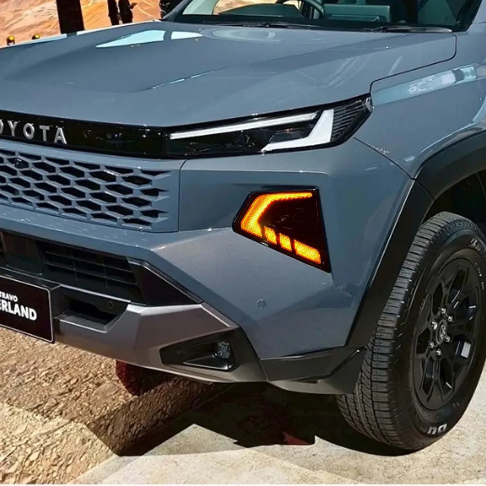 Toyota Hilux Travo High End (25-On) Front Bumper DRL LED Covers Max Motorsport