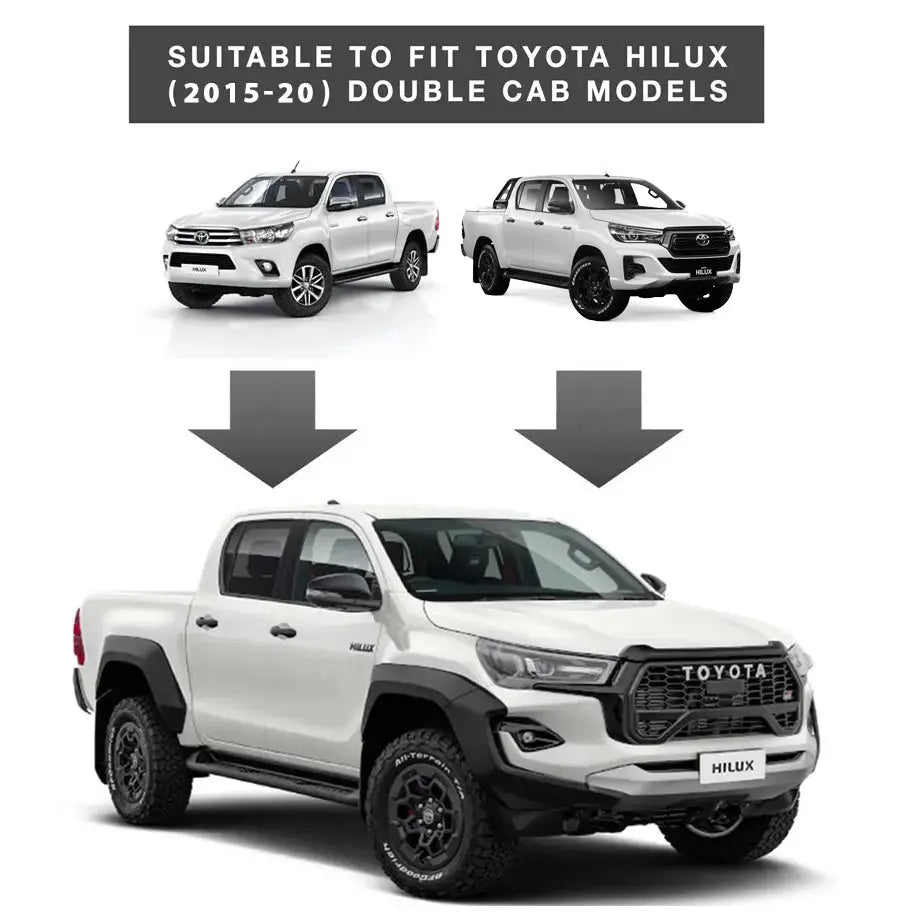 Toyota Hilux (15-20) GR Sport Style Conversion Body Kit Including Headlights & Taillights Max Motorsport