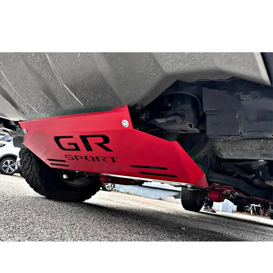 Toyota Hilux (16-On) GR Sport Style Undercarriage Skid Plate (Red) Max Motorsport
