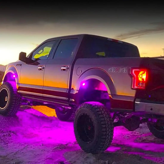 Universal 4 Pod RGB App Controlled LED Rock Lights Max Motorsport