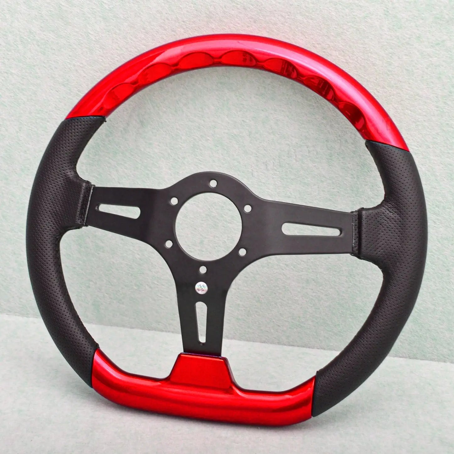 Universal Flat Bottom Drift Style Sports Steering Wheel (320mm) Max Motorsport