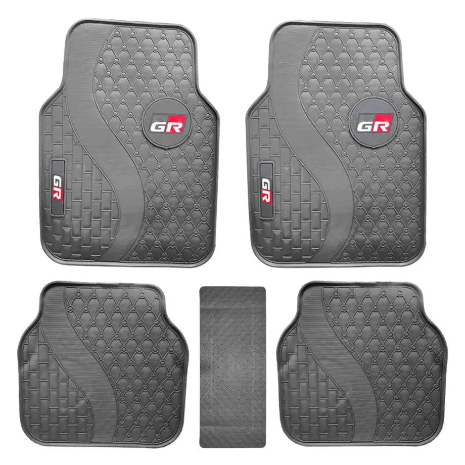 Universal GR Sport Style 5-Piece Rubber Car Mats Max Motorsport