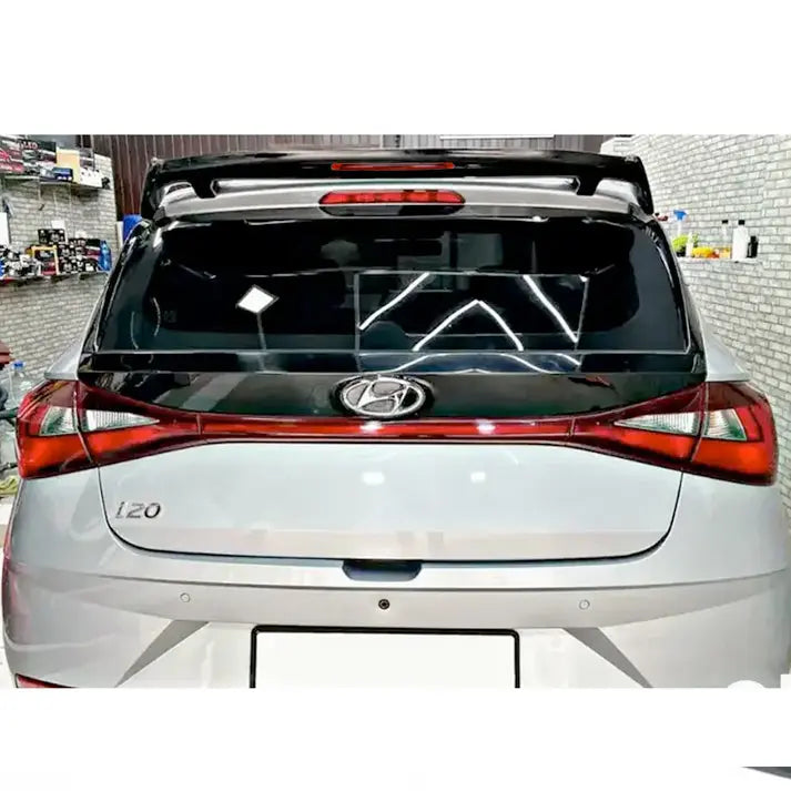 Universal Gloss Black Hatchback Roof Spoiler With Brake Light Max Motorsport