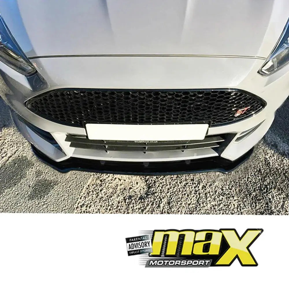 Universal Gloss Black Middle Lip Front Spoiler maxmotorsports