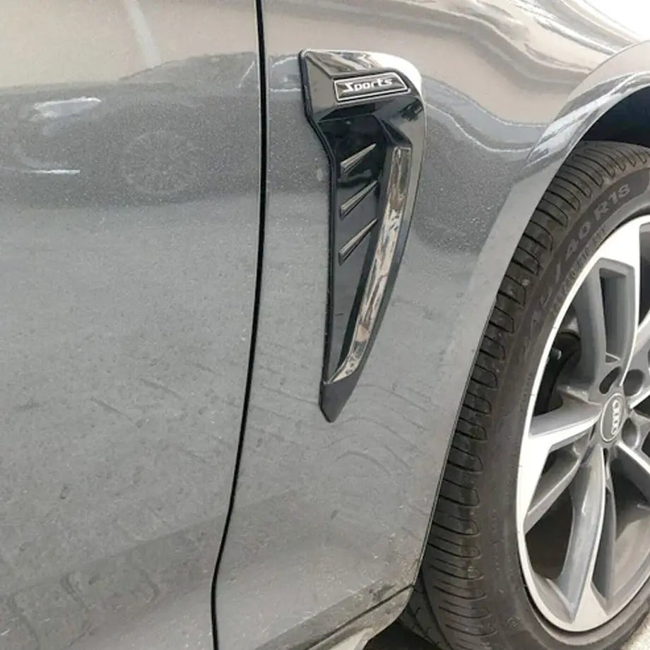 Universal Gloss Black Side Fender Vent (Pair) Max Motorsport