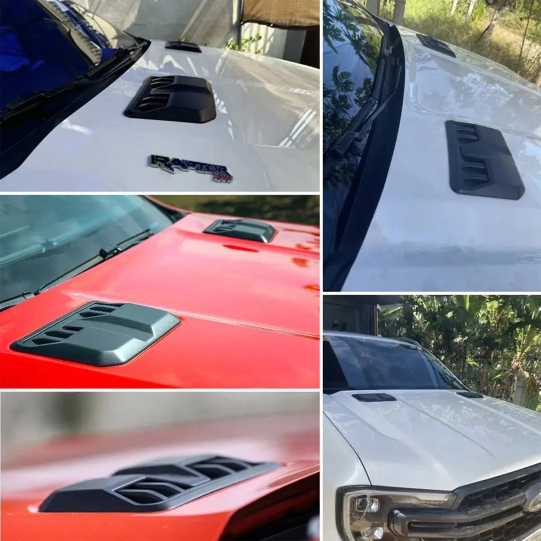 Universal Matte Black Raptor Style Non-Functional Bonnet Vents Max Motorsport