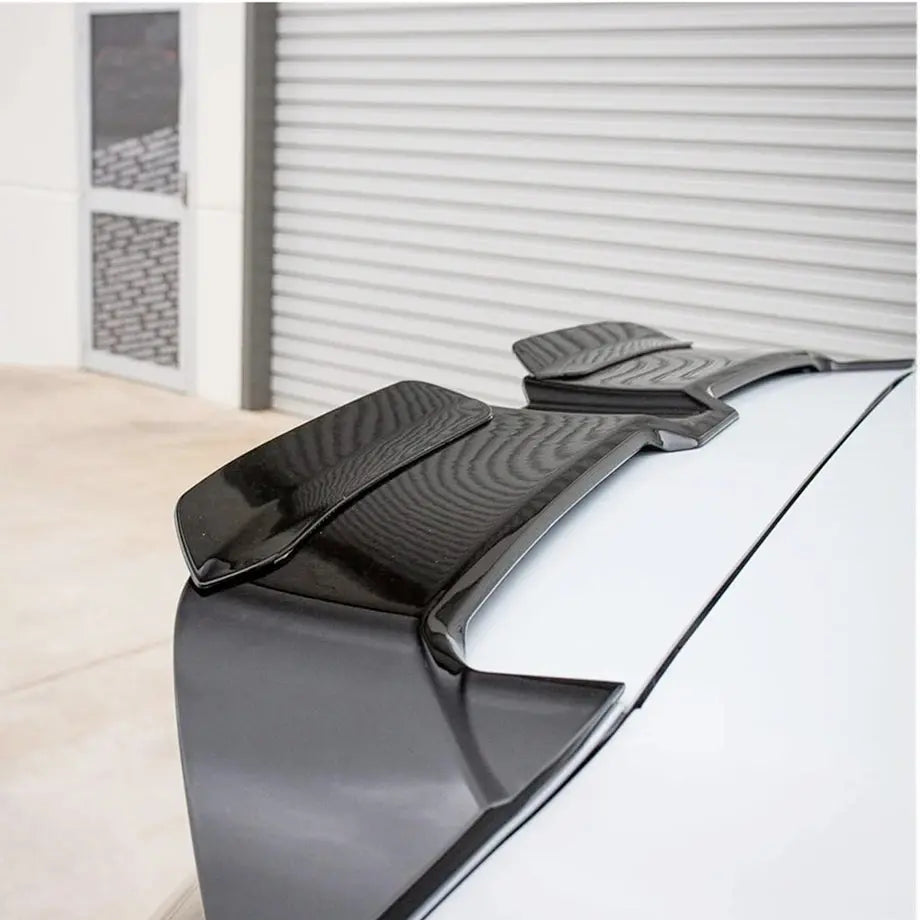 Universal Oettinger Style Gloss Black Roof Spoiler Extension - 2 Piece Max Motorsport