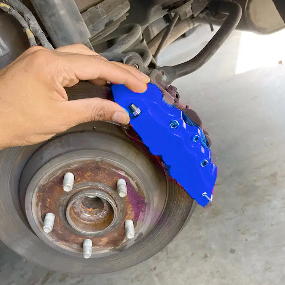 Universal Plastic Brake Caliper Covers - Blue (Small) Max Motorsport