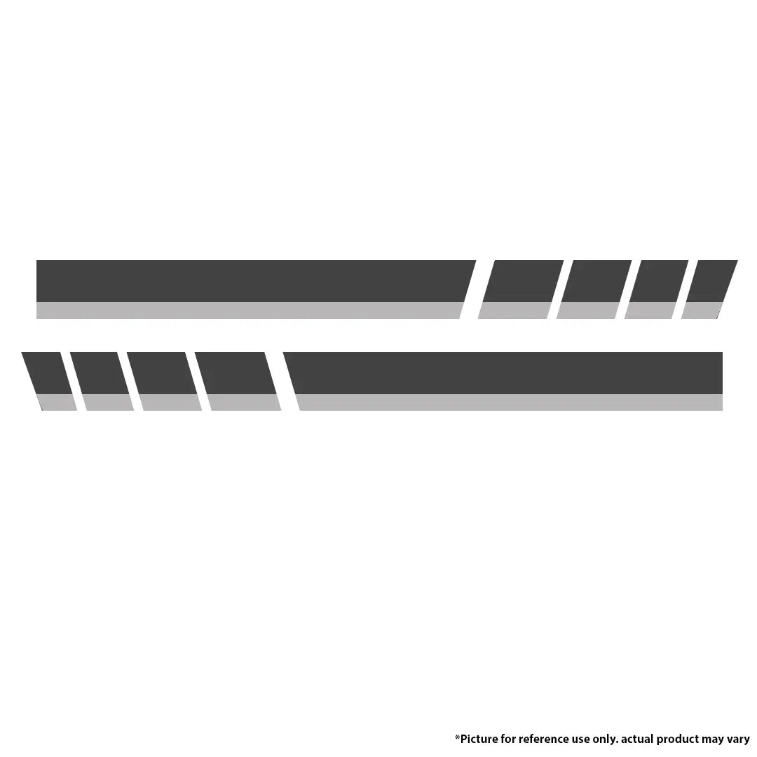Universal VW Polo GT Style Stripe Sticker Kit (Silver & Grey) Max Motorsport