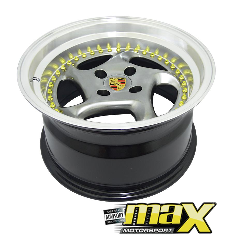 15 Inch Mag Wheel - MX51889 Posch Style Wheel - (4x100 PCD) maxmotorsports