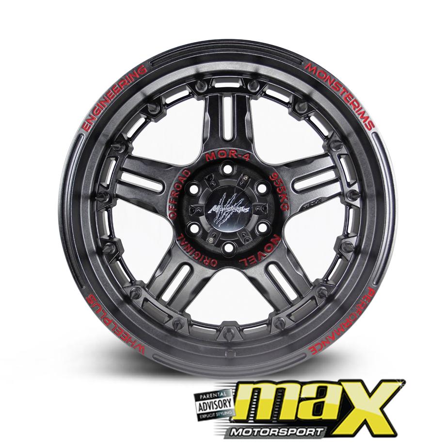 20 Inch Mag Wheel - MonsteRims Mor-4 Fantastic MX5049 Bakkie Wheels (6x139.7 PCD) maxmotorsports