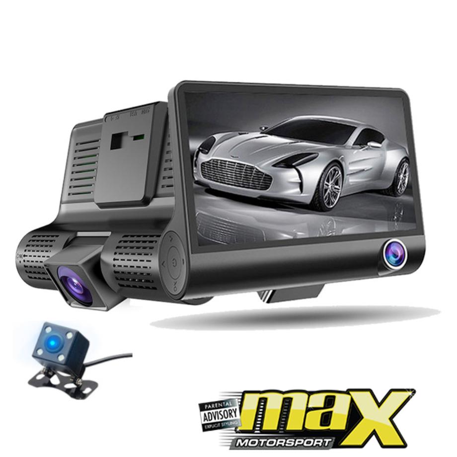 3-Way HD DVR Dash Cam maxmotorsports